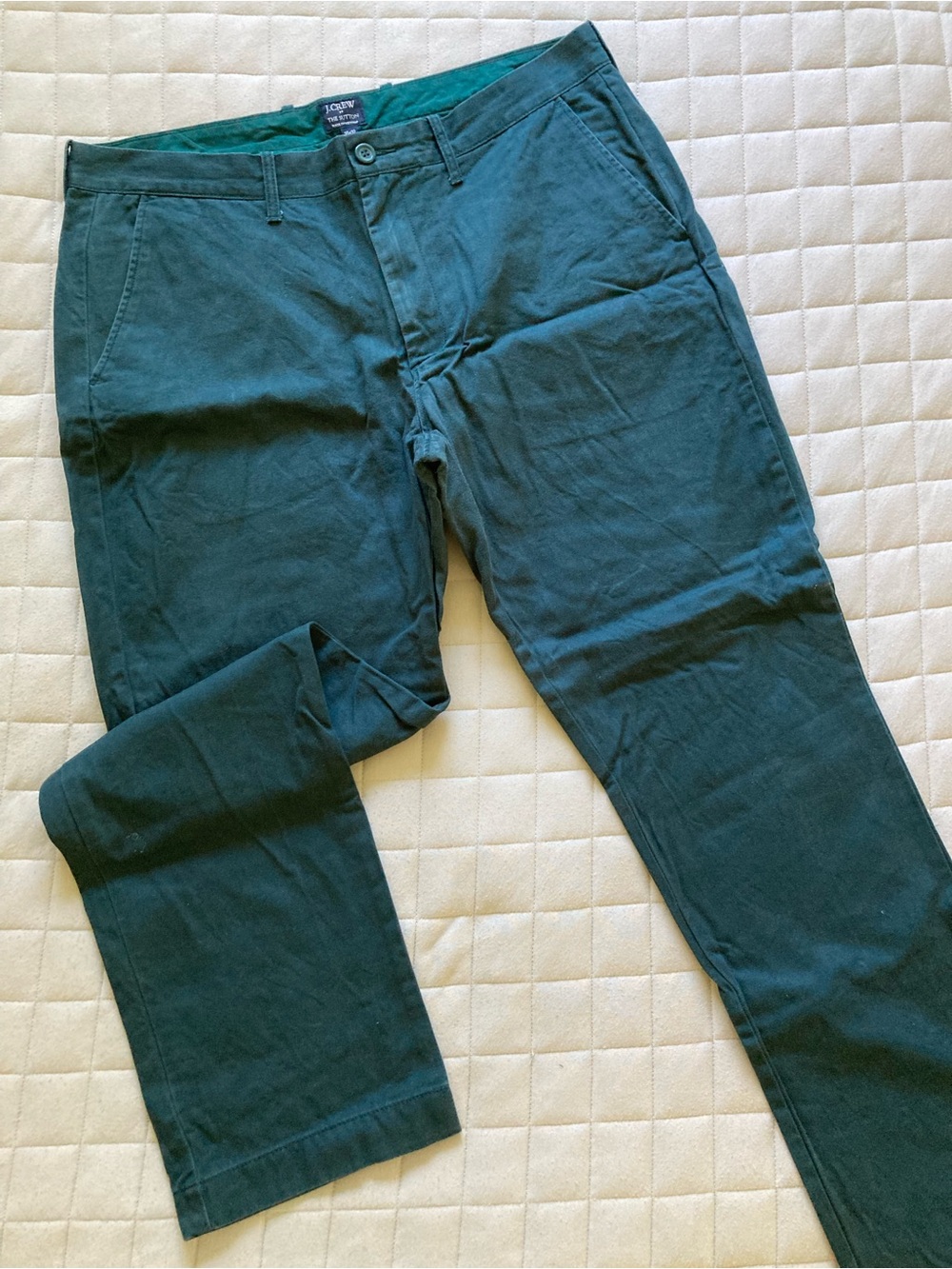J. Crew Men’s Dark Teal Slim Chino Pants